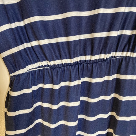 Striped Casual Dress with elasticized waist, Size Small - Picture 3 of 7